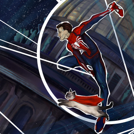 Spider-man and Super-cat