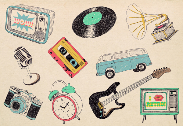 Ретро принт.