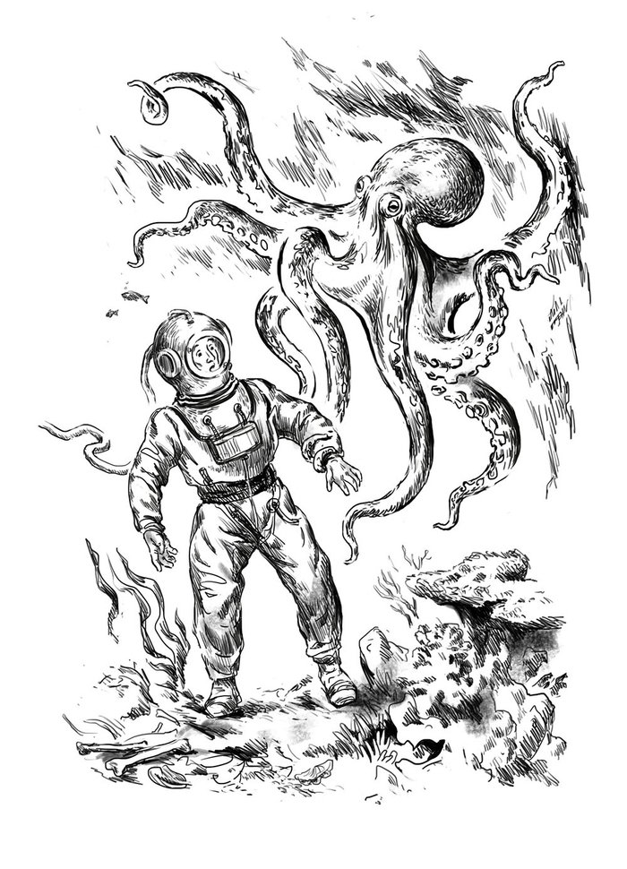 Созерцатель скал. Е. Кораблев