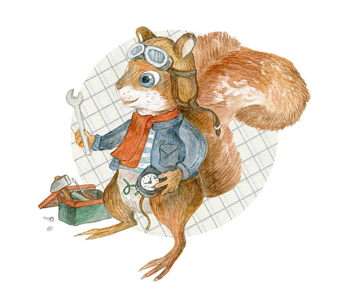 Бельчонок механик