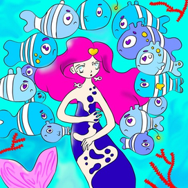 Русалочка- как рыбка в море 