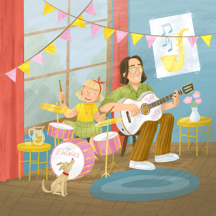 Для американской книжки про пап и дочек