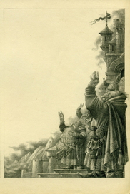 ДЖОН РОНАЛЬД РУЭЛ ТОЛКИН "ХОББИТ" ИЛЛЮСТРАЦИЯ.