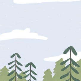 Обложка для тетради "Лес"