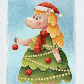 Новогодний конь