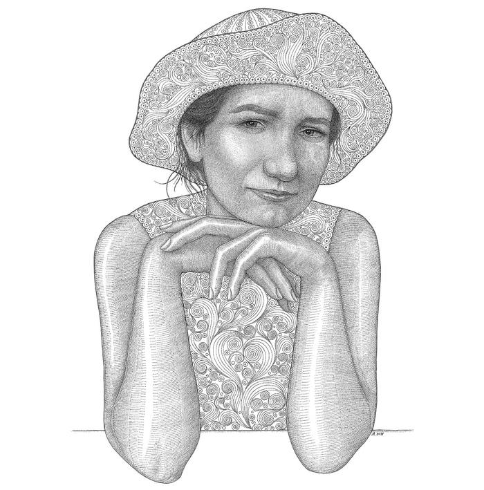 Портрет жены Инессы Тарусиной