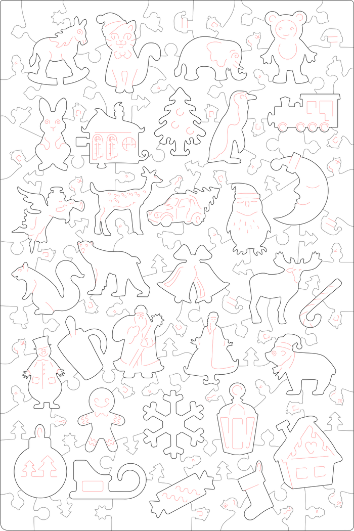 Пазл новогодний