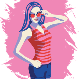 Розовые очки