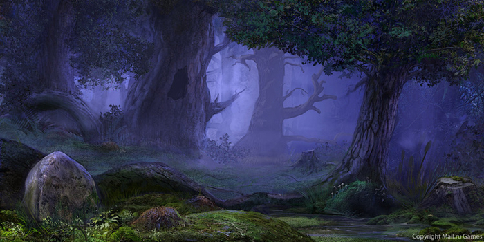 Дизайн локации: лес