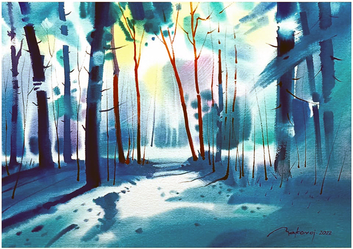 ,,Дивный лес,увиденный вчера,,