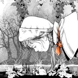 Мери в саду. Начало встречи.