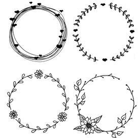 круглая рамка декоративная