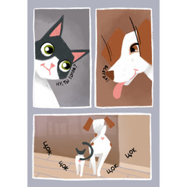Мини-комикс про домашних животных 