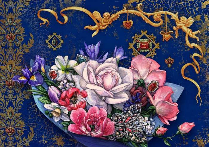 Букет с драгоценностями