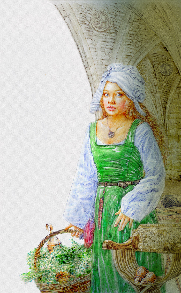 "Смиринка", (полуполосная иллюстрация)