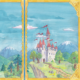 Обложка для книги сказок