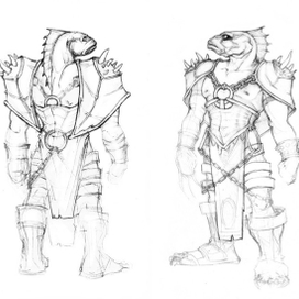 Скетч рыбоголового воина