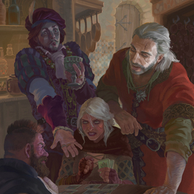 Партия в Гвинт: Цири против Золтона