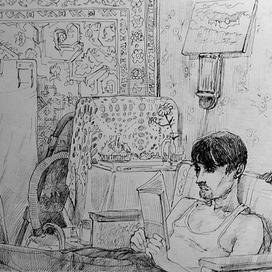 набросок в поселке "пушной"