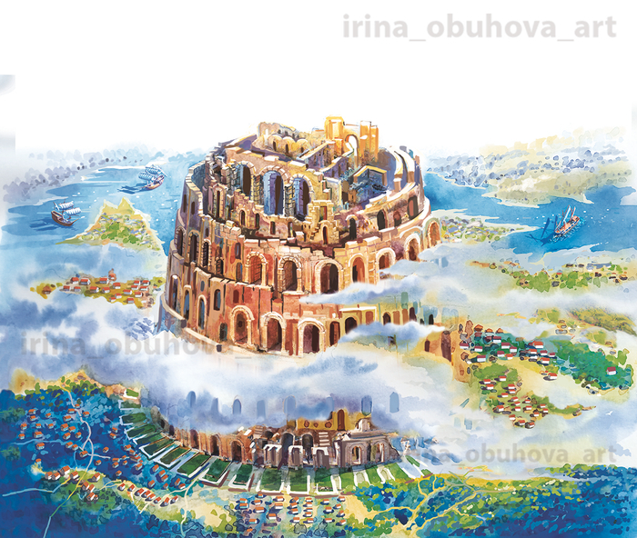 Вавилонская башня. Библия для детей.