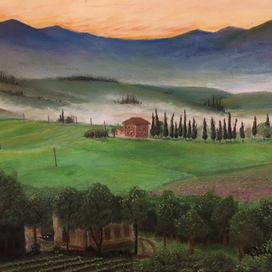 Поля и горы