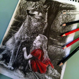 Красная девочка