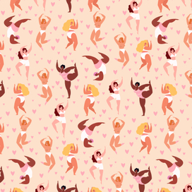 Бесшовный принт для ткани