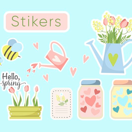 Стикеры (вектор)