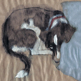 Портрет собаки Пули 1