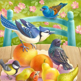 Птицы и фрукты