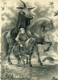 Джон Рональд Руэл Толкин "Хоббит" Иллюстрация.