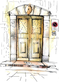 Путевые зарисовки, Флоренция, двери