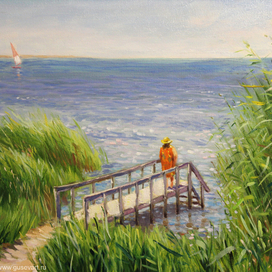 Динской залив. Тамань. 35х50