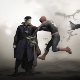 доктор стрендж против человека паука