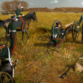 Многострадальный разворот к рассказу "Герой Бородина". Третйй вариант.