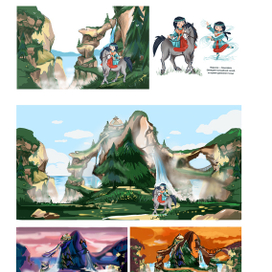 локация с персонажем