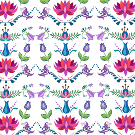 паттерн с цветами