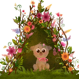 Цветочный шалаш