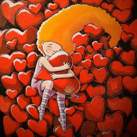 Мика, сердечки