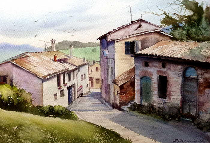 Улочка в г.Фабриано.Италия.