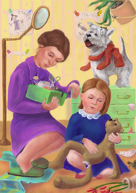 уронили мишку