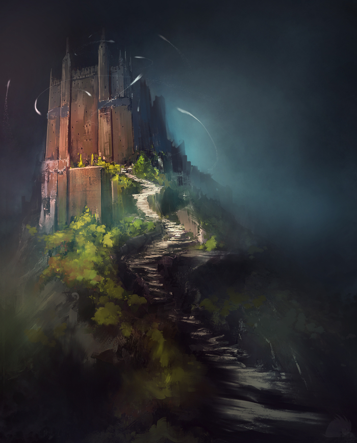 Замок на горе