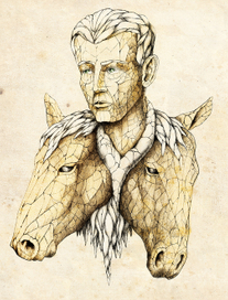 Портрет с лошадьми