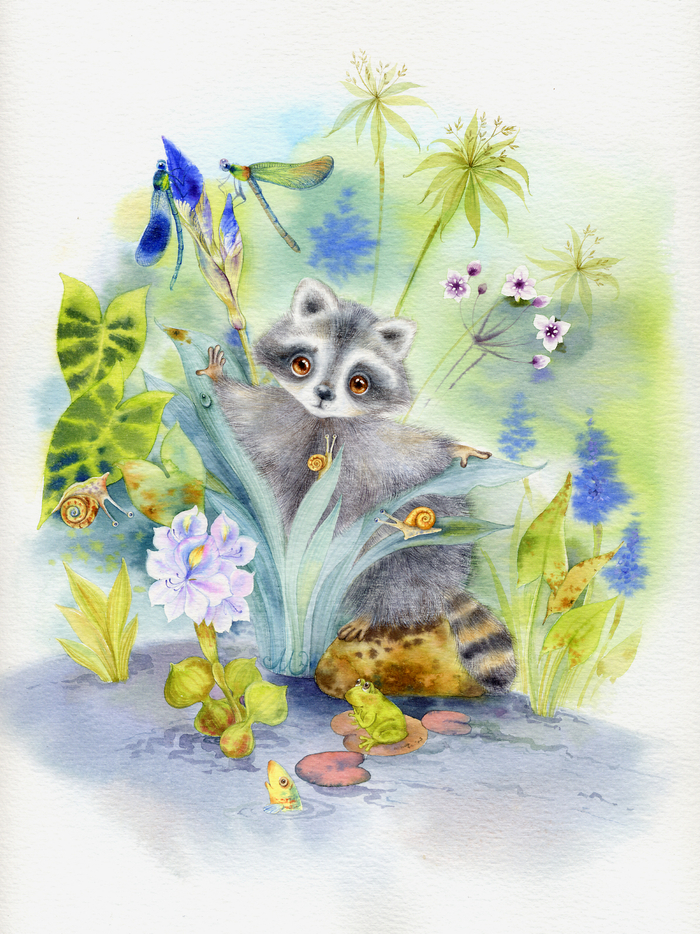 Грустный енотик