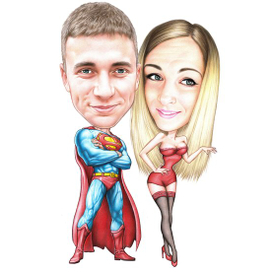 2D иллюстрация/комикс/пара