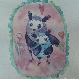 Сова Ариша и совенок Яся