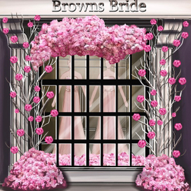 Цветочное оформление витрины магазина