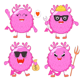 Роги бренд персонаж для фирмы МонСтр