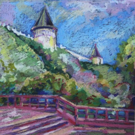 У подножия кремля.Тобольск. 2016.