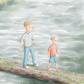 Иллюстрация для книги "First to be big"